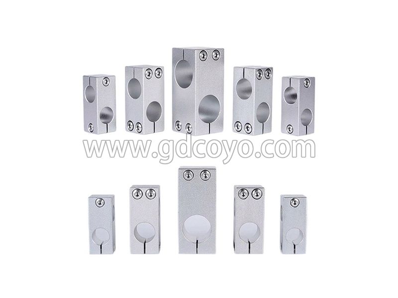 铝合金支柱固定夹光轴十字固定夹双孔垂直交叉支撑座HLKD同径异径