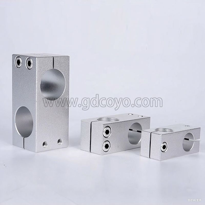 铝合金支柱固定夹光轴十字固定夹双孔垂直交叉支撑座HLKD同径异径